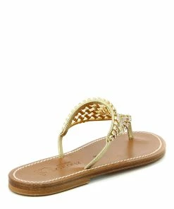 K.jacques Sandales Chronos Cuir Lame Platine Sw Platine -Golden Goose-boutique chronos lame platine npf 0002 1