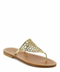 K.jacques Sandales Chronos Cuir Lame Platine Sw Platine -Golden Goose-boutique chronos lame platine npf 1