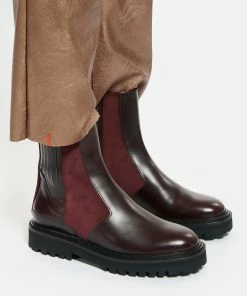 Claris Virot Bottines Ziggy Cuir Bordeaux -Golden Goose-boutique clari look20210720 38 1