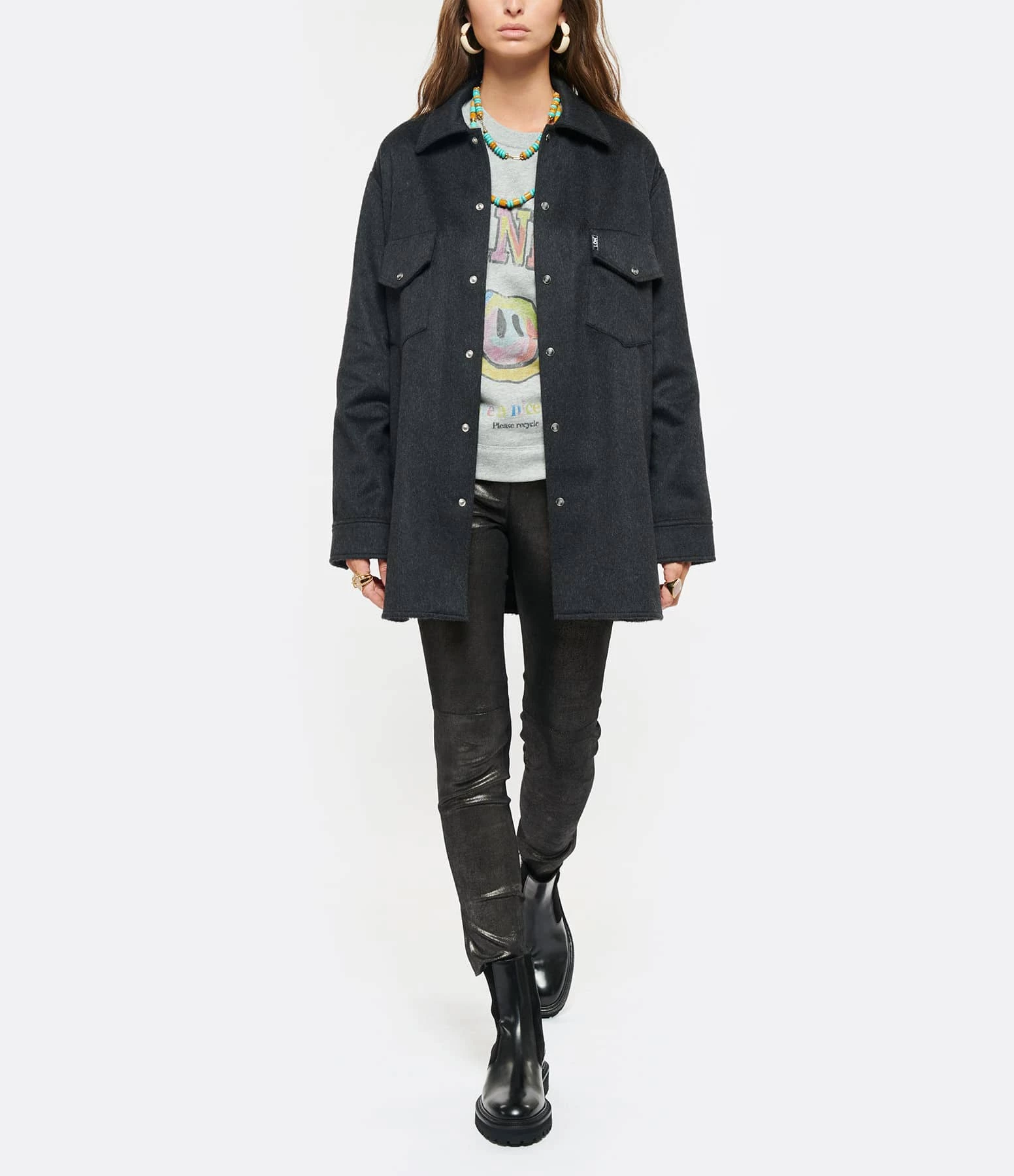 Claris Virot Bottines Ziggy Cuir Noir 9 Claris Virot Bottines Ziggy Cuir Noir – Image 8