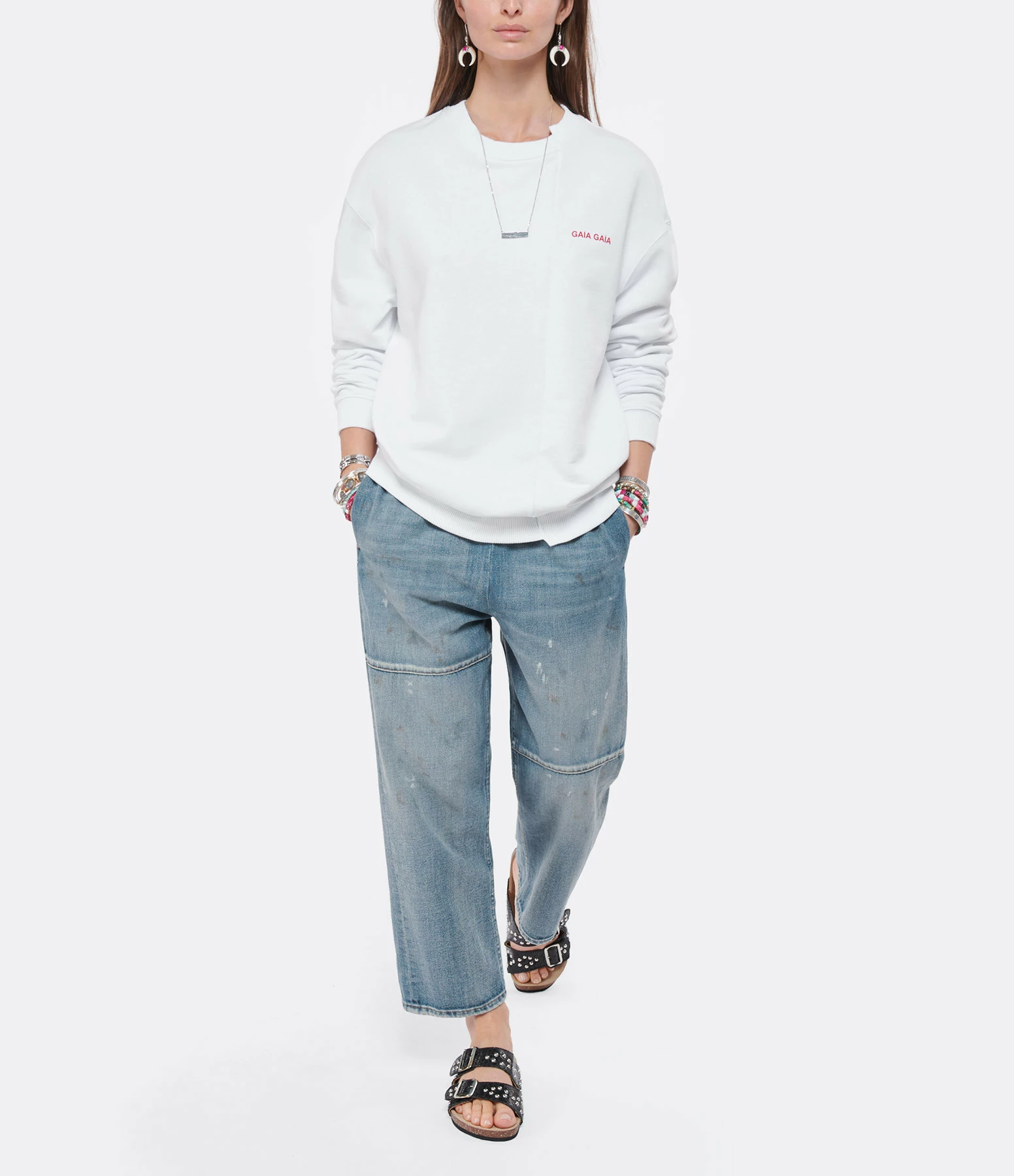 Claris Virot Mules Odette Python Clous Noir Argenté 11 Claris Virot Mules Odette Python Clous Noir Argenté – Image 9