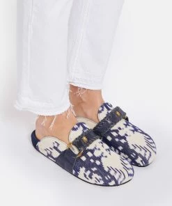 Claris Virot Mules Georgette Python Bleu -Golden Goose-boutique clari look20221220 172