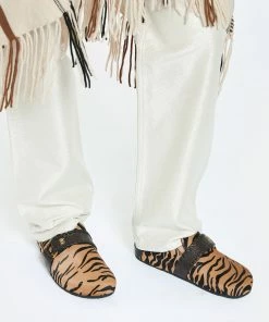 Claris Virot Sabots Georgette Python Imprimé Tigre -Golden Goose-boutique clari look20230124 420