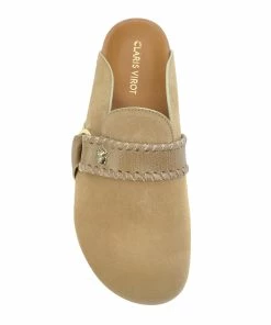 Claris Virot Sabots Georgette Cuir Sable -Golden Goose-boutique clari37584 pck20220203 2