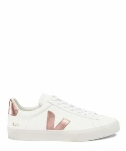 Veja Baskets Campo Chromefree Cuir Extra Blanc Nacre