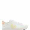 Veja Baskets Campo Chromefree Cuir Extra Blanc Sun Pêche
