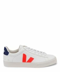 Veja Baskets Campo Chromefree Blanc Orange Fluo
