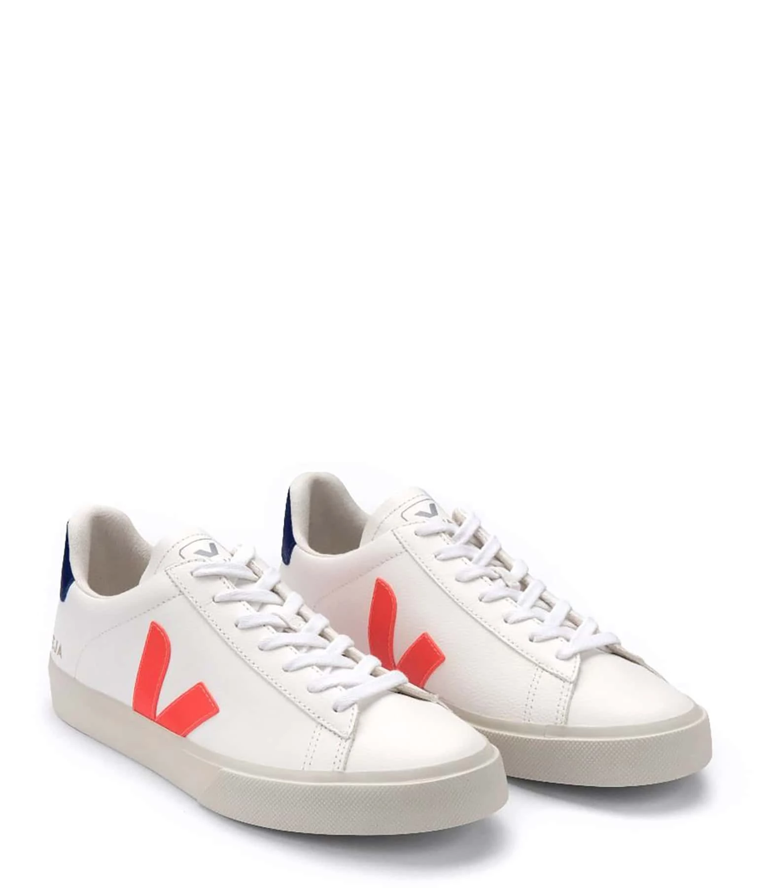 Veja Baskets Campo Chromefree Blanc Orange Fluo 4 Veja Baskets Campo Chromefree Blanc Orange Fluo – Image 2