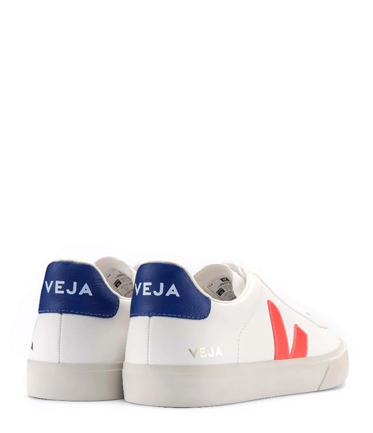 Veja Baskets Campo Chromefree Blanc Orange Fluo 5 Veja Baskets Campo Chromefree Blanc Orange Fluo – Image 3