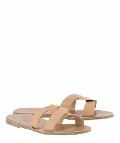 Ancient Greek Sandals Mules Desmos Camel -Golden Goose-boutique desmos natural 3 4 view high 1