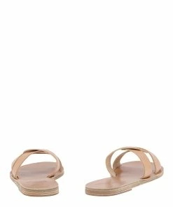 Ancient Greek Sandals Mules Desmos Camel -Golden Goose-boutique desmos natural back view high 1