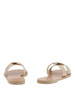 Ancient Greek Sandals Mules Desmos Platine -Golden Goose-boutique desmos platinum back view high 1