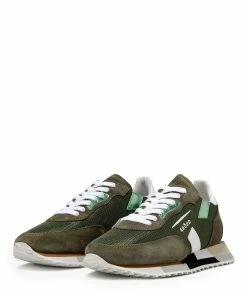 GHOUD VENICE Baskets Rush Low Mesh Kaki Blanc 10 GHOUD VENICE Baskets Rush Low Mesh Kaki Blanc -Golden Goose-boutique e12ermlwmm5003801187516 4