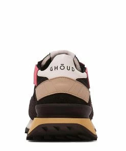 GHOUD VENICE Baskets Rush Groove Mesh Suédé Noir Fushia -Golden Goose-boutique e12irglwms0503701225464 2 rzo