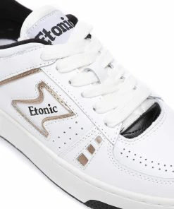 ETONIC Baskets B509 Vintage Blanc Noir Doré 11 ETONIC Baskets B509 Vintage Blanc Noir Doré -Golden Goose-boutique etoni52276 pck20230220 4