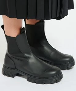 Ganni Bottines Caoutchouc Recyclé Noir -Golden Goose-boutique ganni look20210525 126