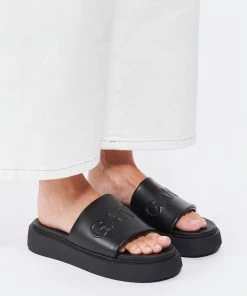 Ganni Mules Sporty Noir -Golden Goose-boutique ganni look20220524 37