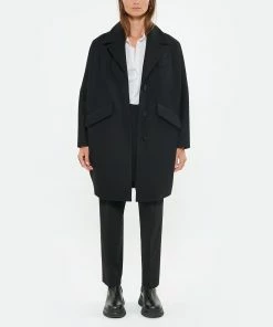 Ganni Bottines Cuir Noir -Golden Goose-boutique ganni look20220608 69