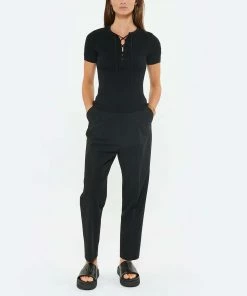 Ganni Mules Sporty Noir -Golden Goose-boutique ganni look20220608 71