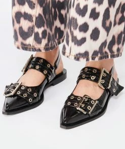 Ganni Sandales Boucles Cuir Noir 13 Ganni Sandales Boucles Cuir Noir -Golden Goose-boutique ganni look20221205 227 2