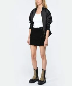 Ganni Bottines Chelsea Cuir Taupe -Golden Goose-boutique ganni look20230214 121