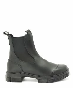 Ganni Bottines Caoutchouc Recyclé Noir