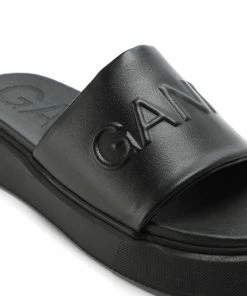 Ganni Mules Sporty Noir -Golden Goose-boutique ganni43653 pck20220524 4