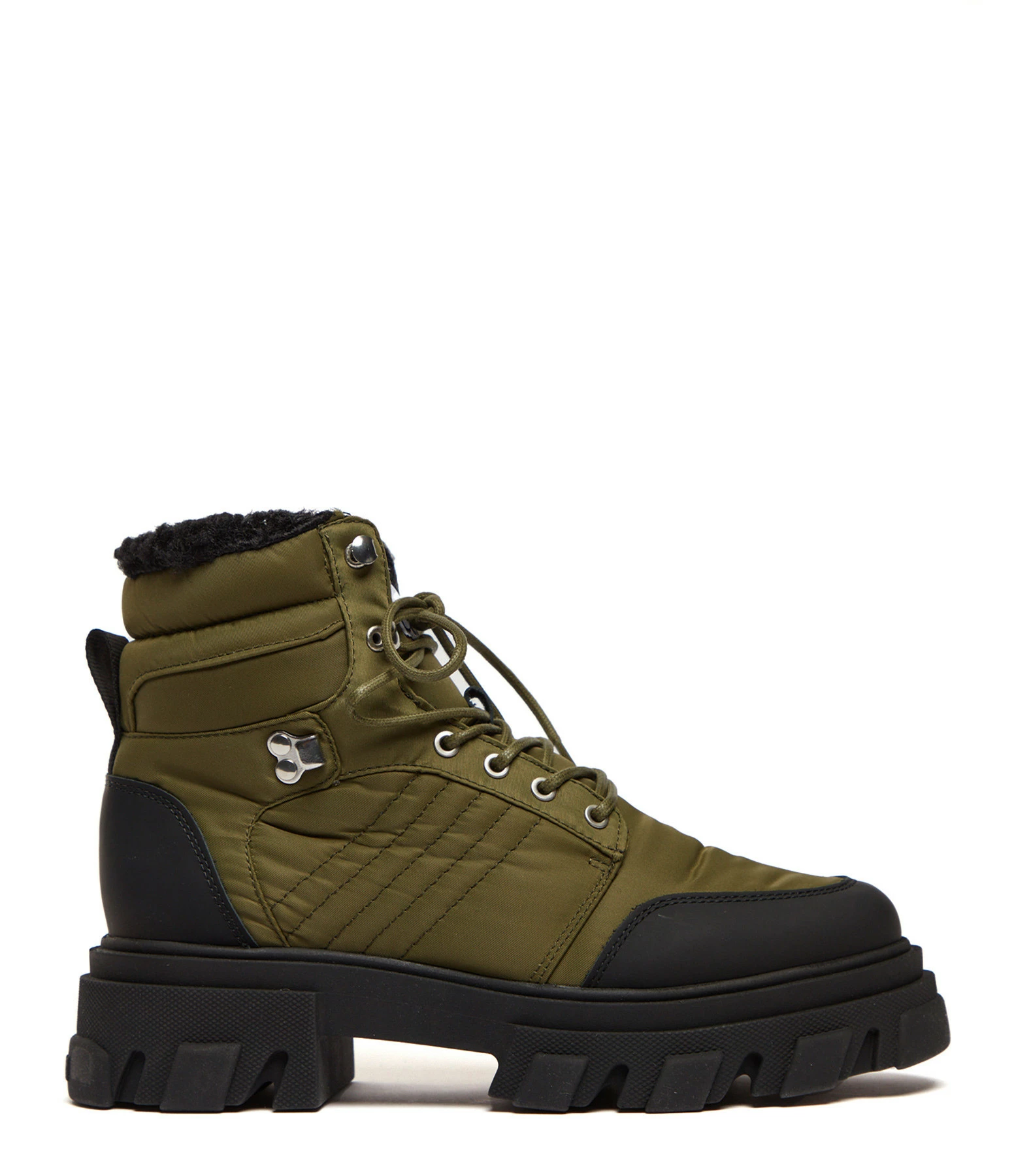 Ganni Bottines Cuir Kalamata Kaki 3 Ganni Bottines Cuir Kalamata Kaki