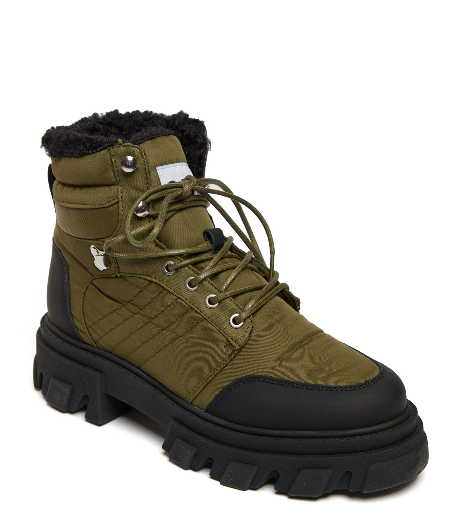 Ganni Bottines Cuir Kalamata Kaki 4 Ganni Bottines Cuir Kalamata Kaki – Image 2