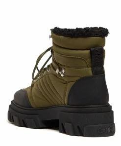 Ganni Bottines Cuir Kalamata Kaki 12 Ganni Bottines Cuir Kalamata Kaki -Golden Goose-boutique ganni47322 pck20221027 3