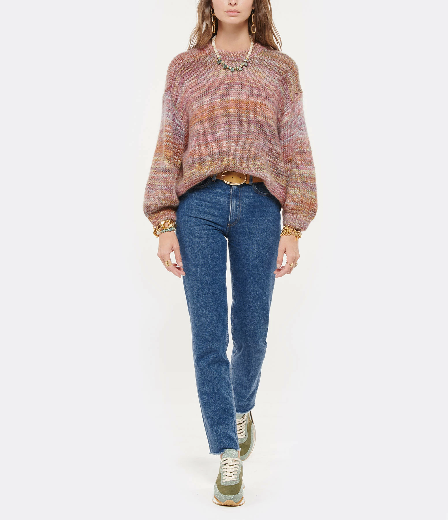 GHOUD VENICE Baskets Rush Low Cuir Suédé Glitter Militaire 8 GHOUD VENICE Baskets Rush Low Cuir Suédé Glitter Militaire – Image 6