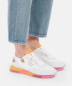 GHOUD VENICE Baskets Rush Low Mesh Blanc Orange -Golden Goose-boutique ghoud look20220117 153