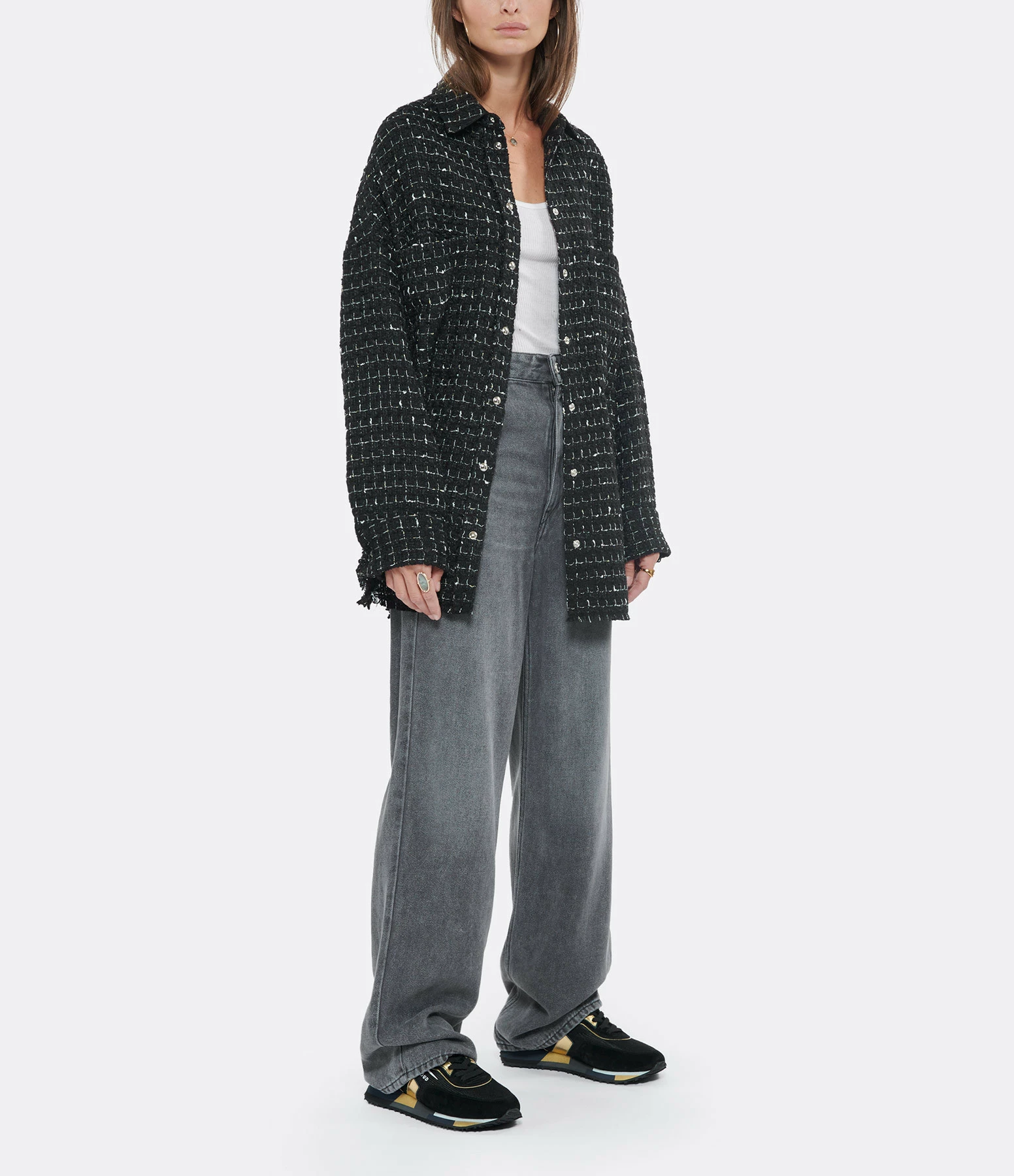 GHOUD VENICE Baskets Rush Low Mesh Noir Doré 8 GHOUD VENICE Baskets Rush Low Mesh Noir Doré – Image 6