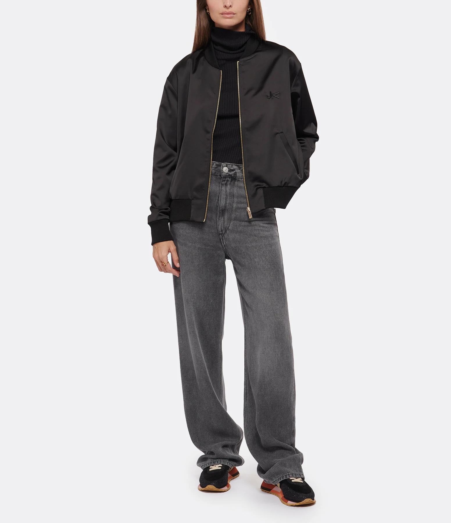 GHOUD VENICE Baskets Rush Low Cuir Suédé Glitter Noir Platine 8 GHOUD VENICE Baskets Rush Low Cuir Suédé Glitter Noir Platine – Image 7