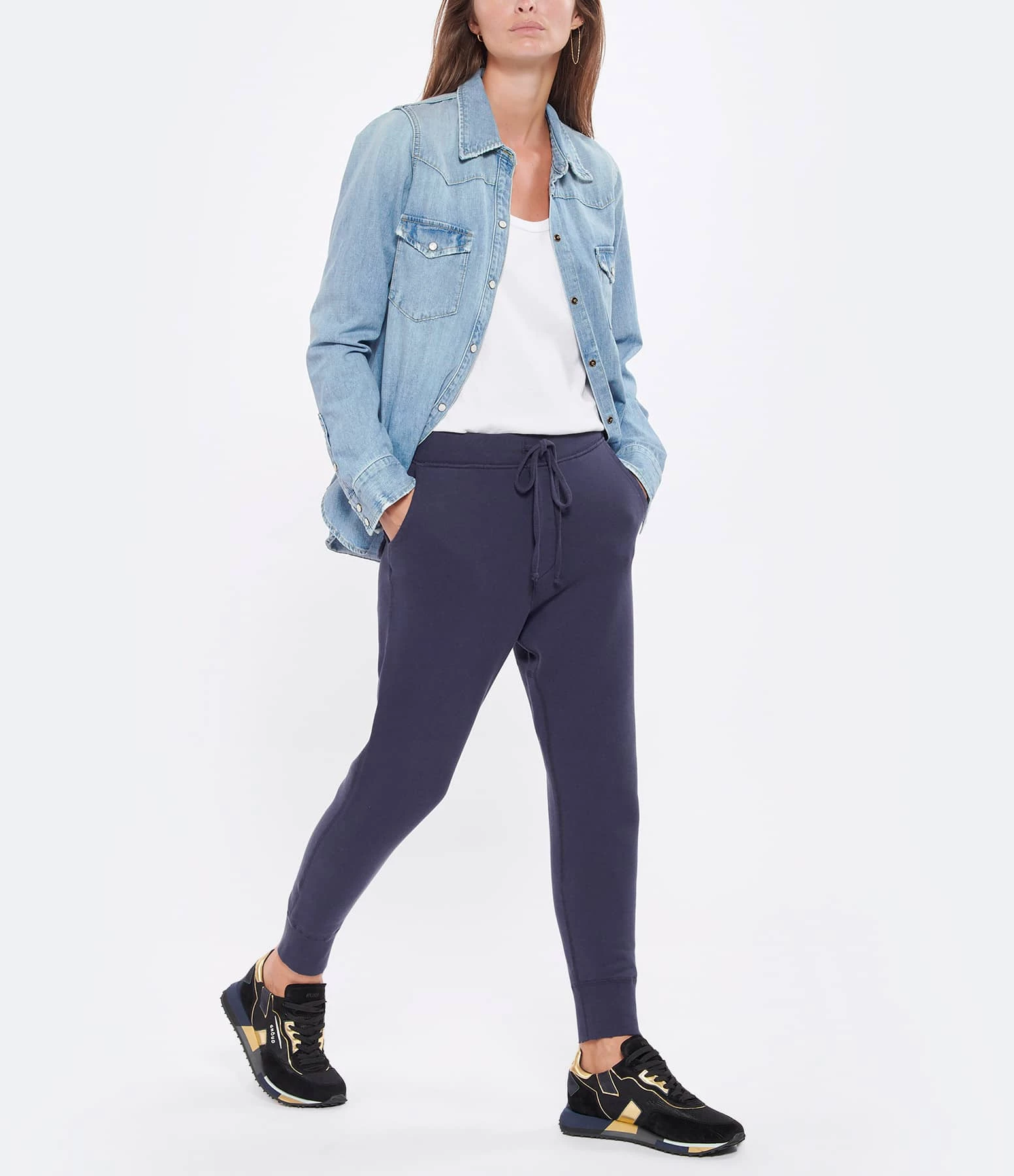 GHOUD VENICE Baskets Rush Low Mesh Noir Doré 9 GHOUD VENICE Baskets Rush Low Mesh Noir Doré – Image 7