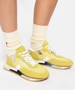 GHOUD VENICE Baskets Rush Low Mesh Jaune Blanc -Golden Goose-boutique ghoud look20221215 416