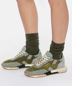 GHOUD VENICE Baskets Rush Low Cuir Suédé Glitter Militaire 12 GHOUD VENICE Baskets Rush Low Cuir Suédé Glitter Militaire -Golden Goose-boutique ghoud look20221222 390