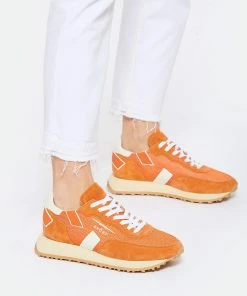 GHOUD VENICE Baskets Rush One Mesh Cuir Orange -Golden Goose-boutique ghoud look20230104 162