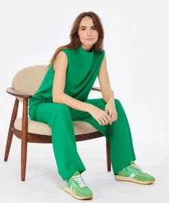 GHOUD VENICE Baskets Rush One Mesh Cuir Vert -Golden Goose-boutique ghoud look20230110 277