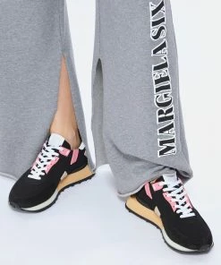 GHOUD VENICE Baskets Rush Groove Mesh Suédé Noir Fushia -Golden Goose-boutique ghoud look20230131 235