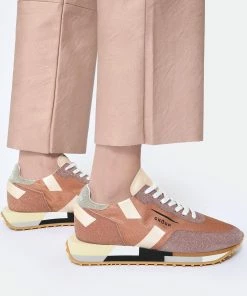 GHOUD VENICE Baskets Star M Mesh Glitter Pêche -Golden Goose-boutique ghoud look20230222 379