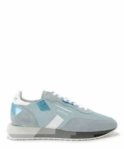 GHOUD VENICE Baskets Rush Low Mesh Bleu Blanc