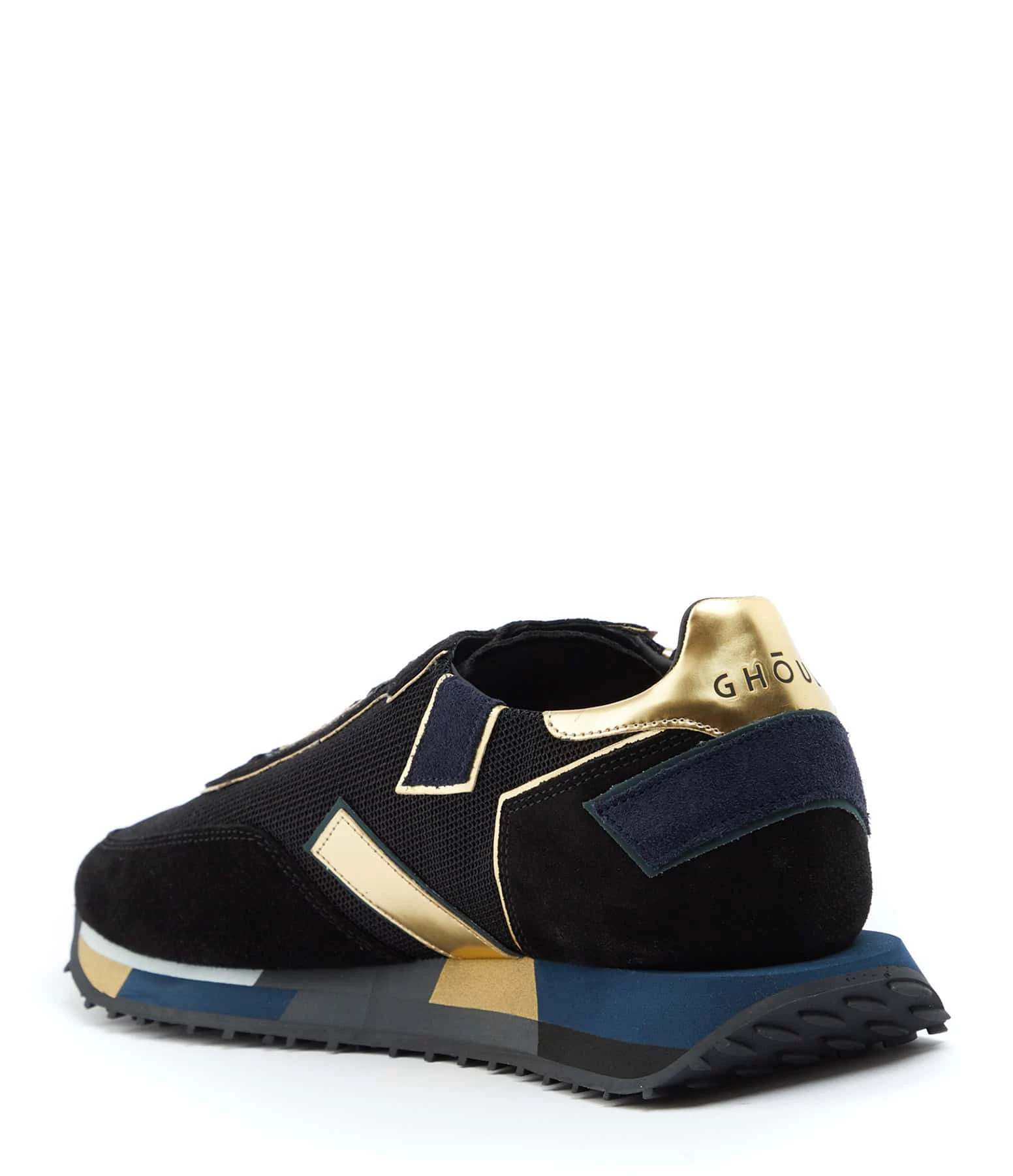 GHOUD VENICE Baskets Rush Low Mesh Noir Doré 5 GHOUD VENICE Baskets Rush Low Mesh Noir Doré – Image 3