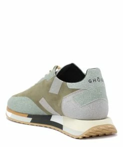 GHOUD VENICE Baskets Rush Low Cuir Suédé Glitter Militaire 9 GHOUD VENICE Baskets Rush Low Cuir Suédé Glitter Militaire -Golden Goose-boutique ghoud35107 pck202106 2