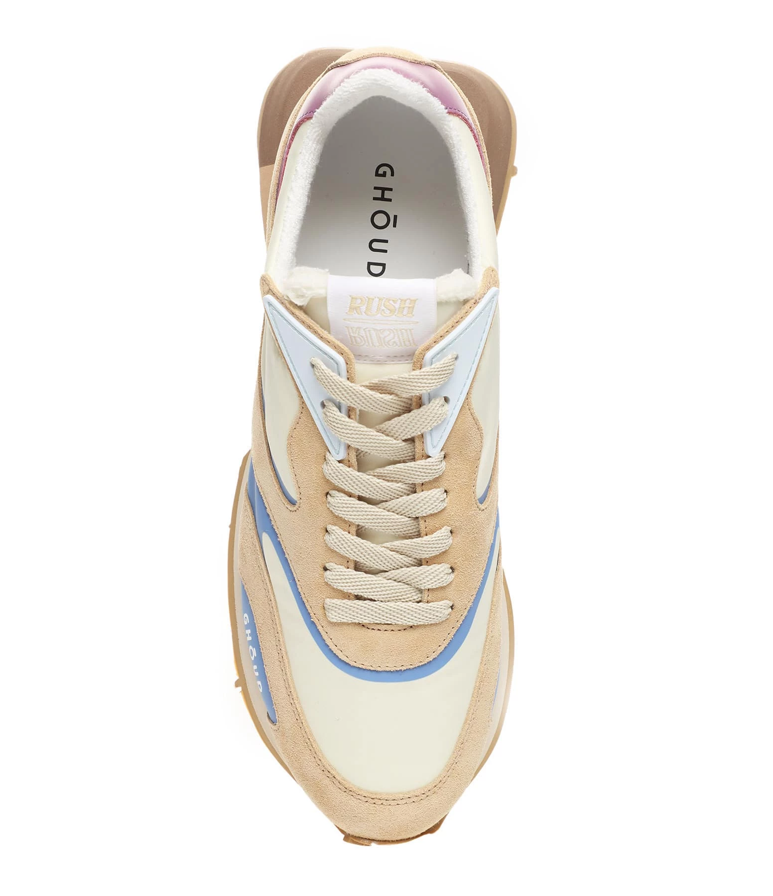 GHOUD VENICE Baskets Rush GR2 Cuir Suédé Crème, Capsule Flash 4 GHOUD VENICE Baskets Rush GR2 Cuir Suédé Crème, Capsule Flash – Image 2