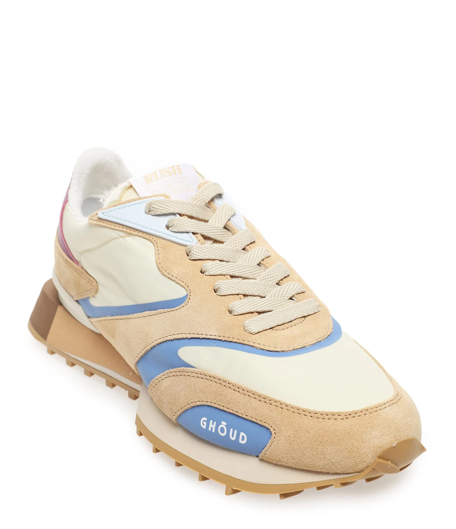 GHOUD VENICE Baskets Rush GR2 Cuir Suédé Crème, Capsule Flash 5 GHOUD VENICE Baskets Rush GR2 Cuir Suédé Crème, Capsule Flash – Image 3