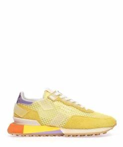 GHOUD VENICE Baskets Rush Groove Cuir Jaune
