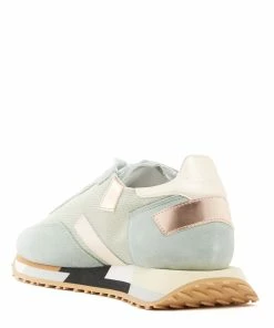 GHOUD VENICE Baskets Rush M Mesh Cuir Mirror Sauge Crème -Golden Goose-boutique ghoud48855 pck20221207 3