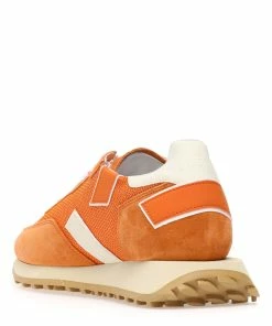 GHOUD VENICE Baskets Rush One Mesh Cuir Orange -Golden Goose-boutique ghoud48857 pck20221229 4