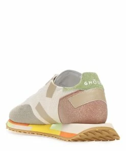 GHOUD VENICE Baskets Star M Mesh Glitter Crème Vert -Golden Goose-boutique ghoud48860 pck20221226 4 1